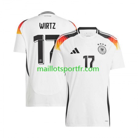 Maillot de Foot Allemagne Florian Wirtz 17 Domicile UEFA Euro 2024 Maillot de Foot Allemagne Florian Wirtz 17 Domicile UEFA Euro 2024